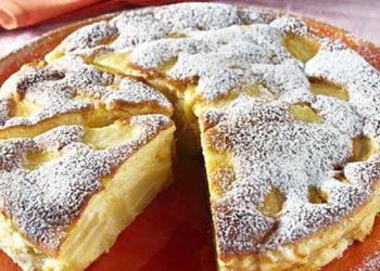 Gâteau Flan aux Pommes délicieux et très riche!!