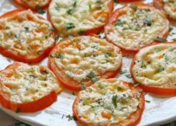 Tomates cuites au Parmesan