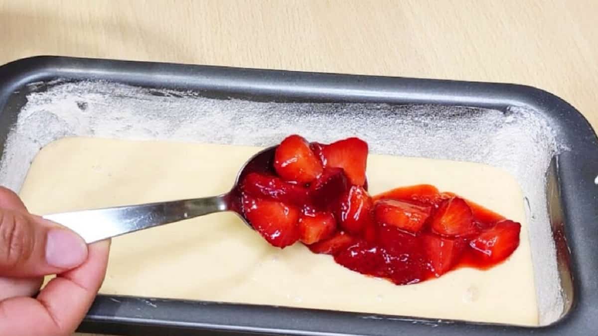 gâteau aux fraises sans beurre